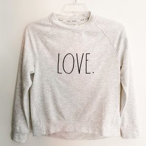RAE DUNN LOVE Crewneck Sweatshirt Size XS